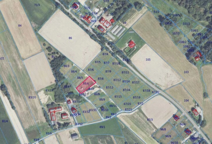 11,61 ar. | gaz, prąd, woda | Grabie, Łapanów