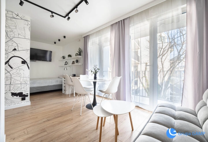 Nowoczesne studio, blisko centrum! 30m+ balkon