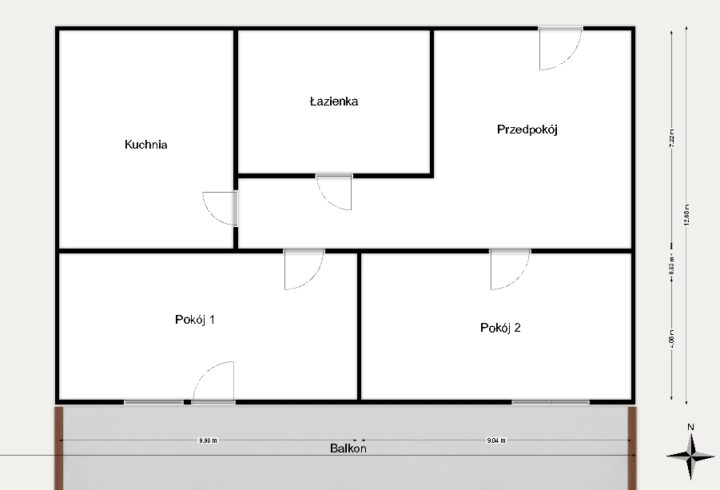2 oddzielne pok.*Murarska*klima, Zamknięte Osiedle