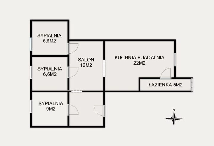 4 -pok. 70m2 *Chrzanów-Centrum* kamienica