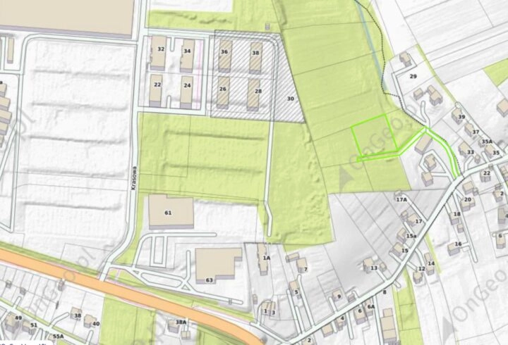 Działka inwestycyjna | Krzeszowice | MPZP-MN1.1