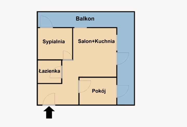 3pok. 51m2 +balkon 30m2, parking, klima,Łagiewniki