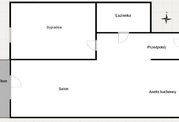 2-pok. *Rydlówka* 47m2 | balkon | widok na zieleń