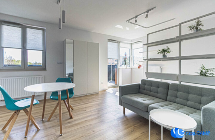 Nowoczesne studio *Saska* Podgórze – balkon !