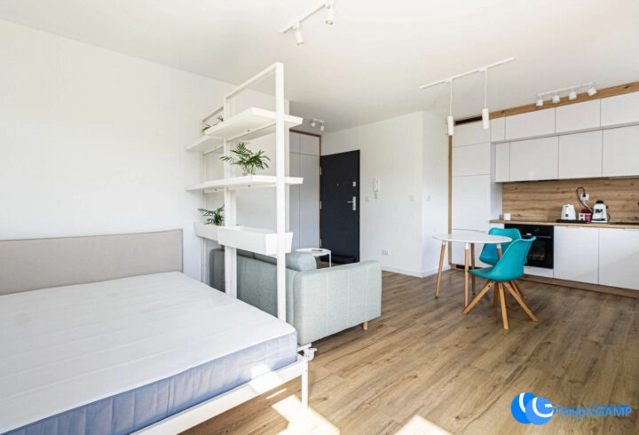 Nowoczesne studio *Saska* Podgórze – balkon !