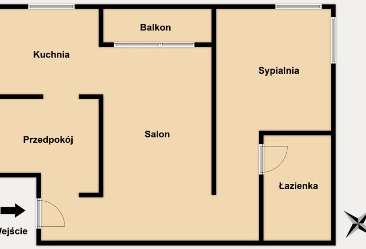 Łagiewniki, 2-pok, 46 m2, balkon, od zaraz.