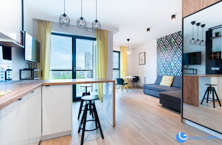 Nowoczesne Studio *Mogilska* 6 piętro | loggia