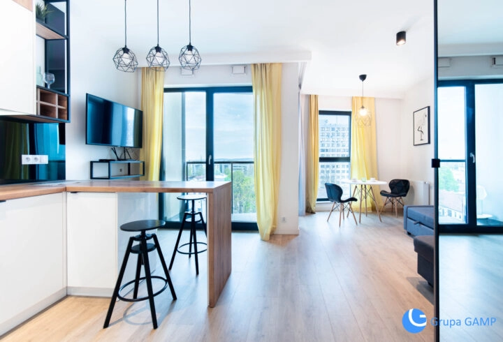 Nowoczesne Studio *Mogilska* 6 piętro | loggia