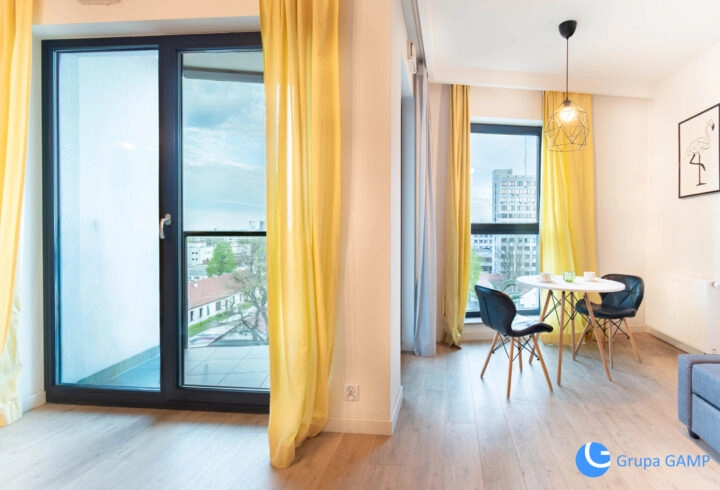 Nowoczesne Studio *Mogilska* 6 piętro | loggia