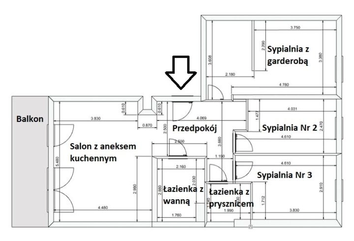 Wola Justowska, 88m2, 4-pok. balkon + parking