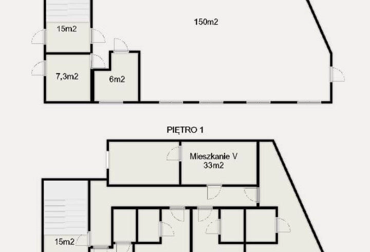 Budynek usługowo-mieszk. 330m2 |Chrzanów | Centrum