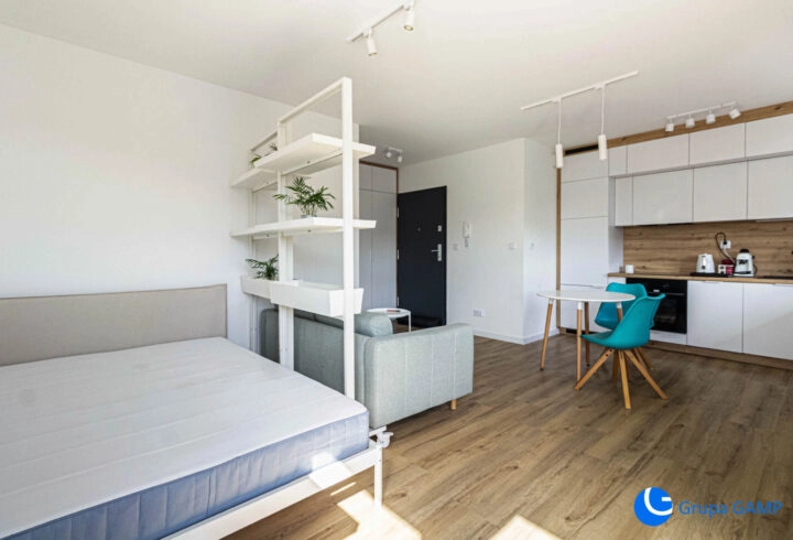 Nowoczesne studio *Saska* Podgórze – balkon !