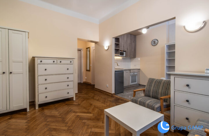 Studio z otwartą kuchnia 34 m2+balkon*P.Inwalidów*