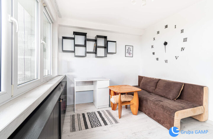 Studio 25m2, *AGH*, balkon z widokiem na Wawel