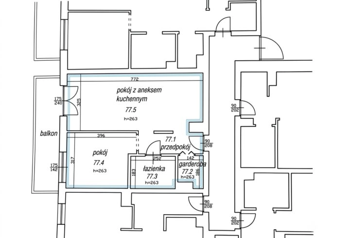 Żabiniec*2pok.-48m2*klimatyzacja*balkon, garderoba