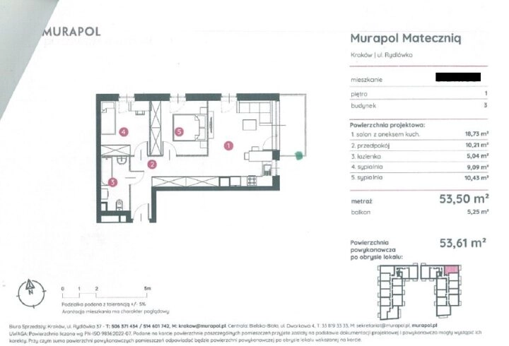 NOWE!*3pok.-53m2*Rydlówka*PIERWSZY NAJEMCA