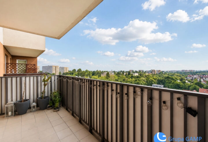 3-pok 47m2 *klima*10m2 balkon, widok na zieleń
