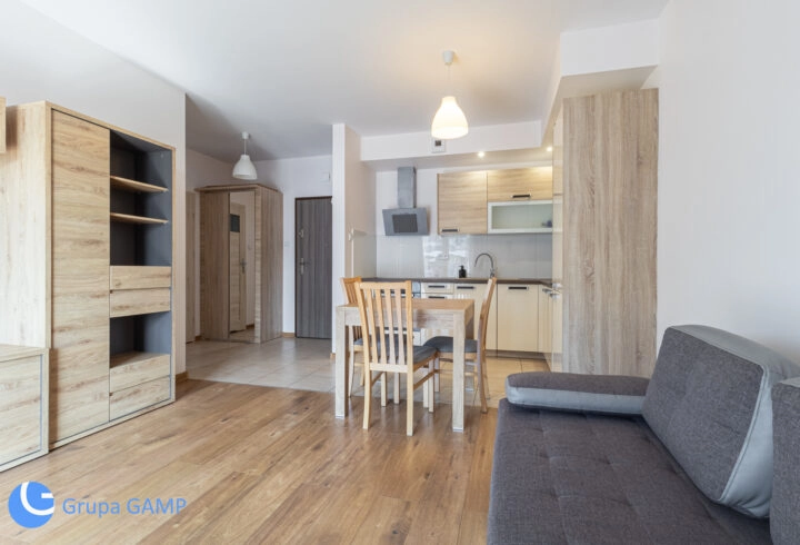 *Riverside* Zabłocie, 44 m2, 2 pokoje, balkon