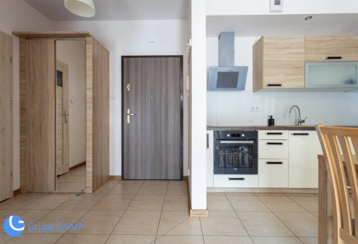 *Riverside* Zabłocie, 44 m2, 2 pokoje, balkon