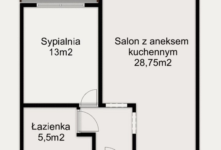 2 pok. | 54m2 | Garaż | Salwator | ul. Senatorska