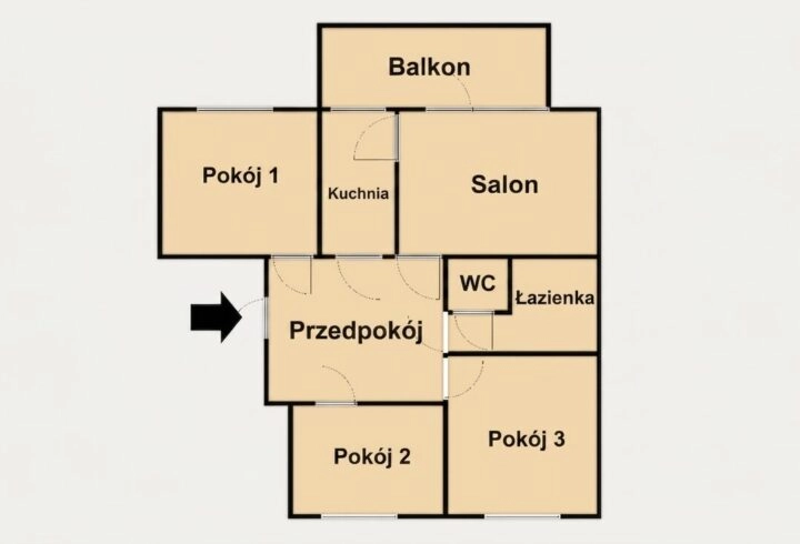 Bez mebli, 4-pok. 69m2, Bronowice.