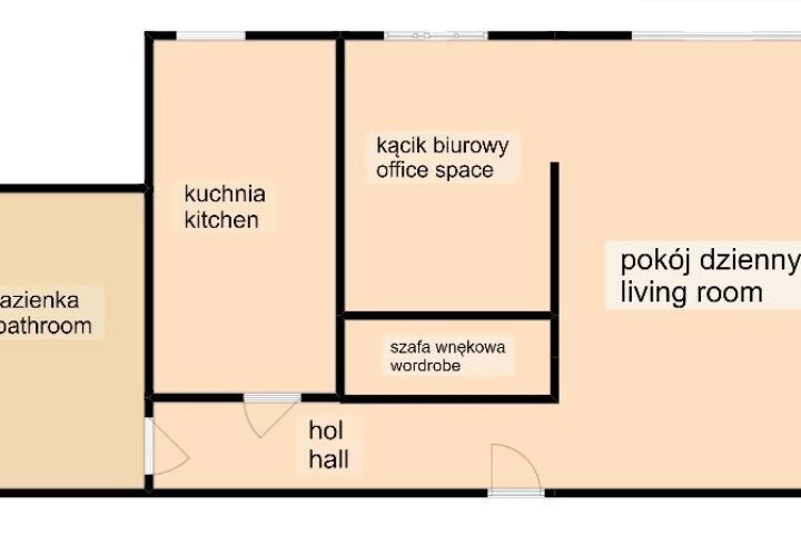 Kawalerka z oddzielną kuchnią *Kazimierz* 35 m²