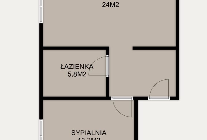 2 pok. | 46m2 | Garaż  | Masarska