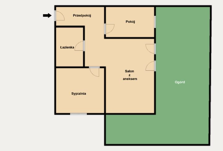 3 pok. + ogród*50m2*Bronowice*Parking