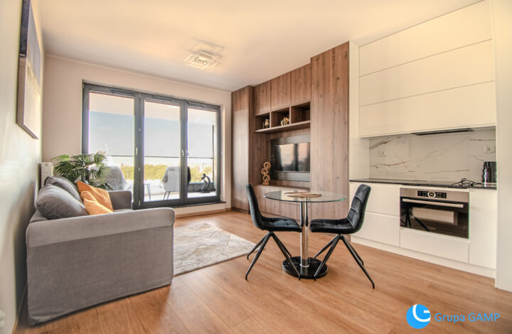 Wiślane Tarasy, Grzegórzki, kawalerka 28m2, balkon