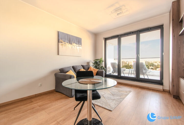 Wiślane Tarasy, Grzegórzki, kawalerka 28m2, balkon
