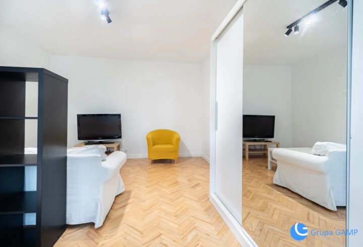 Studio 40m2*Nullo* Grzegórzki oddz. kuchnia-balkon