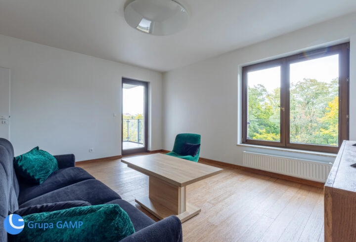 Apartament z widokiem na park, Wisłę i Wawel |3 pokoje, 2 garaże, 72m2