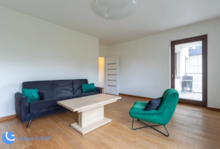 Apartament z widokiem na park, Wisłę i Wawel |3 pokoje, 2 garaże, 72m2