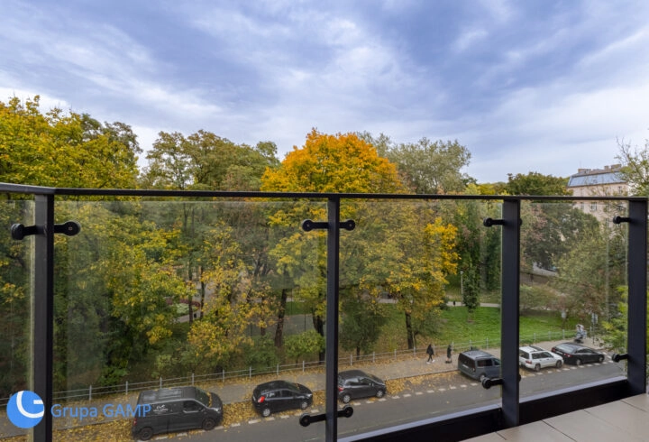 Apartament z widokiem na park, Wisłę i Wawel |3 pokoje, 2 garaże, 72m2