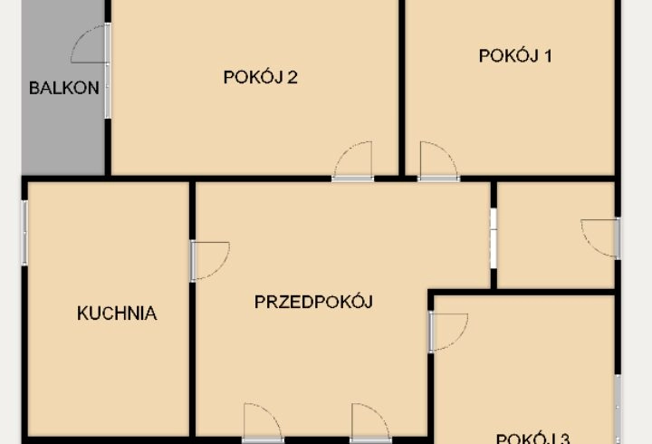 3pok + oddzielna kuchnia | ul. Mogilska | Grzegórzki | balkon