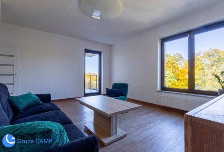 Apartament z widokiem na park, Wisłę i Wawel |3 pokoje, 2 garaże, 72m2